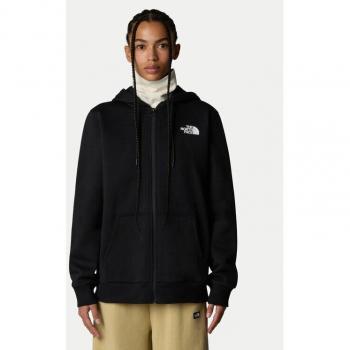 North Face Damen-Kapuzensweatjacke Gr. XS Schwarz, 68% Baumwolle / 32% Polyester, Regular Fit