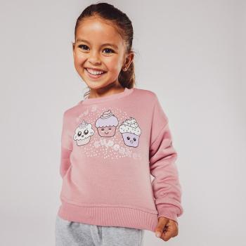 Sweat Fille Up Basic Couleur Rose Taille 4