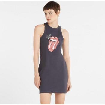 Amplified Ladies The Rolling Stones Slim Sleeveless Dress M Charcoal