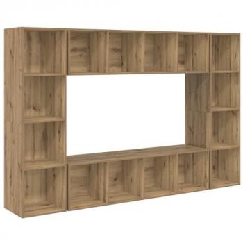 VidaXL Ensemble meuble TV 4 pcs Marron 37 x 37 x 142,5 cm
