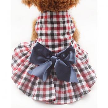 Ropa de diseño cuadros vestido de princesa para mascotas
