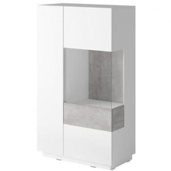 Buffet haut moderne KILES porte vitrée