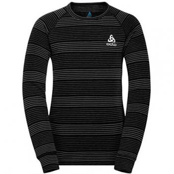 Conjunto térmico Eco Odlo para niños, ropa térmica activa cálida, color negro, talla 128