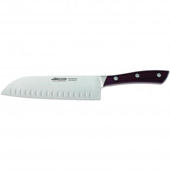 Santoku Arcos Natura 155810 – Acier Nitrum avec poignée en bois de rose