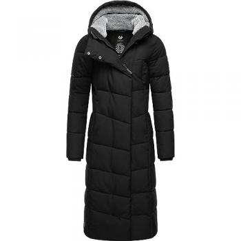 Ragwear Steppmantel Pavla Extralong wasserdichter Damen Wintermantel