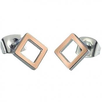 Damen‑Ohrstecker Boccia Titan, rosé vergoldet – 05022‑03