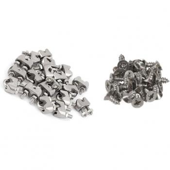 M4 Stainless Steel Screw Pack: 30 Flat Head Phillips & 10 U-Sha