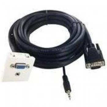 Placa pared cajetin vga + audio
