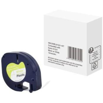 Markenloses Beschriftungsband 1,20 cm × 4000 mm – DYMO 5DY91221‑WT, Weiß