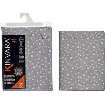 Nappe Jacquard 140 x 180 cm à Pois Gris