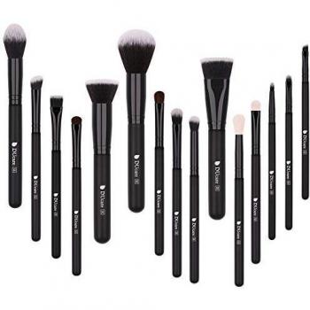 DUcare Professional 15‑Pack Makeup Brushes – Synthetic Kabuki Foundation Kit