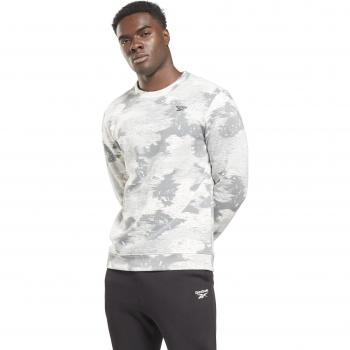 Sudadera Reebok con Camuflaje Identity Modern Fleece Gris S Hombre