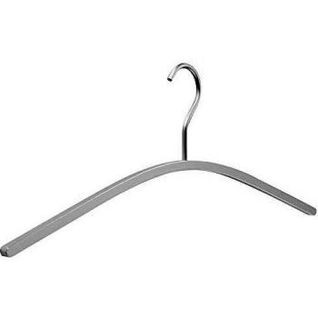 Linea Garderobenbügel (45 cm) – Aluminium, eloxierte Oberfläche, für Jacken & Mantel