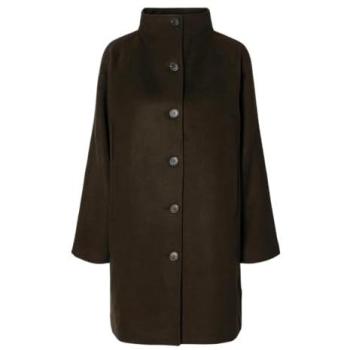 SLFVINNI Marrone Scuro Cappotto Selezionato