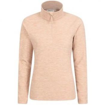 Mountain Warehouse Ladies Snowdon Melange Fleece Top (Grey)