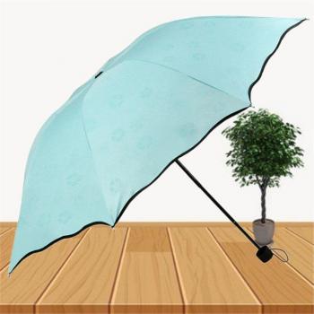 Water Blooming 3‑Fold Sun Umbrella, Vinyl, Kid’s Small Fresh Sun Shade (Xiaomi)