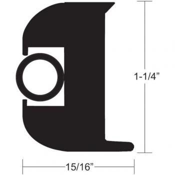 TACO Marine Black Vinyl Rub Rail Kit