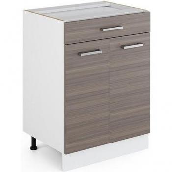Meuble cuisine R-Line 60 cm, tiroir, finition Anthracite, Gris, Vicco