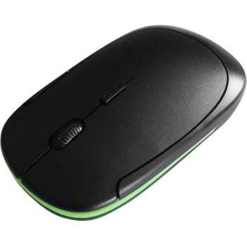 Ratón óptico 2.4G, inalámbrico, ajustable, portátil, blanco y negro