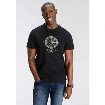 DELMAO T-Shirt „Neuer Look“ – modischer Brustdruck, Kurzarm