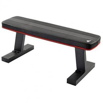Black & Silver Adidas Flat Training Bench