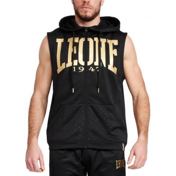 Felpa Leone 197 DNA Full Zip Nero Oro L