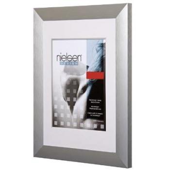 Silberner LARGO Rahmen aus Aluminium (40 × 50 cm)