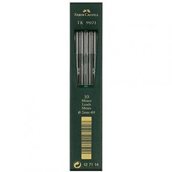 TK 9071 Mine Faber-Castell – Noir Foncé, 130 mm, Facile à Effacer – 2,0 mm