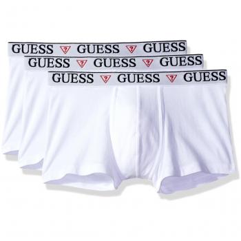 Guess Trunk 3Pack, sous-vêtements de sport homme, blanc, taille M