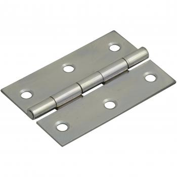 Forge Pack of 2 Polished Chrome Butt Hinges, 65mm