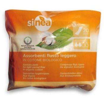 Sinea Assorbenti Cotone Biologico Flusso Leggero