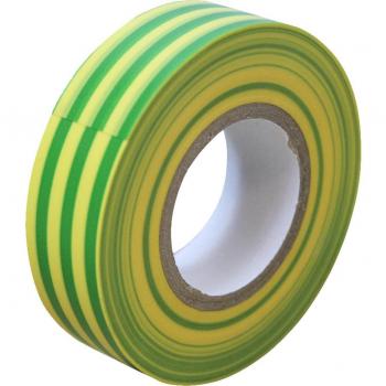 Faithfull PVC Electrical Tape Green/Yellow 19mm x 20m