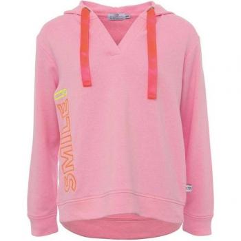 ZwillingHerz Casual Sweatshirt “Smile” – V-Ausschnitt, Langarm, Rosa