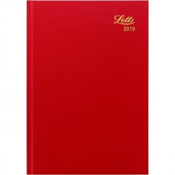 Red 19‑T31XRD Letts A5 Weekly View Diary (2019)