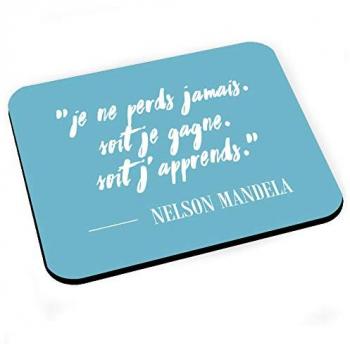 Tapis de souris avec citation de Mandela