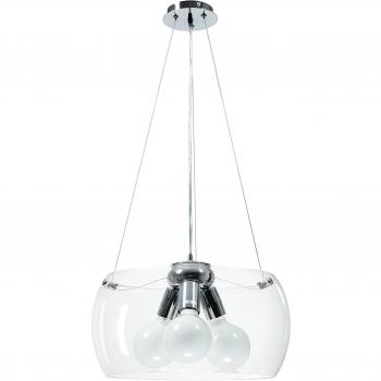 Equatore 3 Light Transparent Pendant Ceiling Light