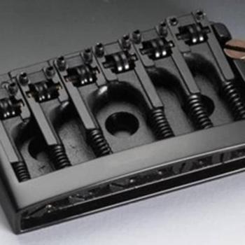 Schaller 3D-6 Chevalet fixe avec espacement de corde réglable en noir