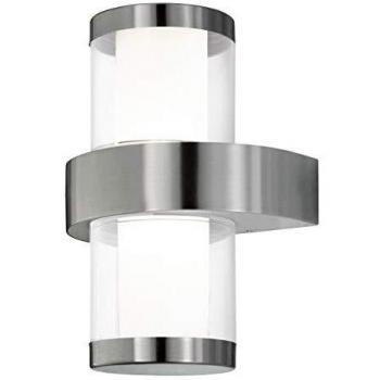 EGLO Beverly 1 Außenleuchte – moderne transparente Wandleuchte, 560 lm, IP44