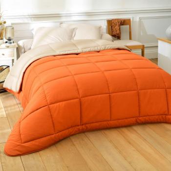 Couette Tempérée à Motif Potiron Orange 260 × 240 cm