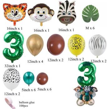 Globos de Cumpleaños Safari y Jungla