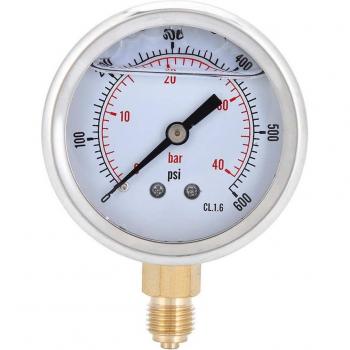 TS-PGG604 Radial Oil-Filled Pressure Gauge 0-40bar 0-600psi