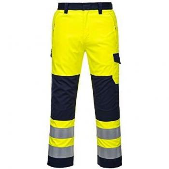 Portwest MV46 Hi Vis Modaflame Trousers Yellow / Navy L 31