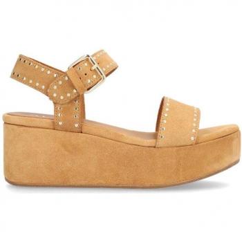 Sandalias de piel baby silk con cuña Alpe para mujer