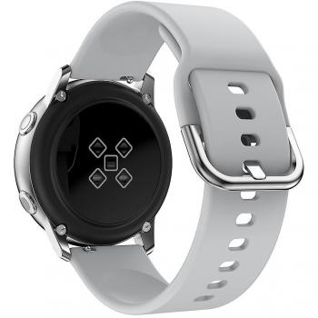 Bracelet souple 20 mm Gris pour Samsung Galaxy Watch Active