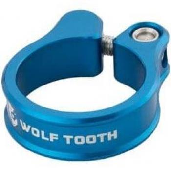 Blue Wolf‑Tooth Seatpost Clamp – 31.8 mm (Standard Male)