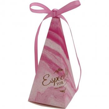 Wedding & Birthday Pyramid Sugar Boxes – 50 Units with Elegant Ribbons