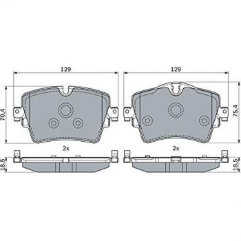 BOSCH 0 986 494 940 Kit pastiglie freni