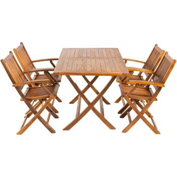 Colección Jardinera Teca 140 cm – 4 Sillones
