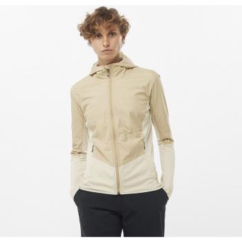 Giacca Beige Donne XS Salomon Outline As Hybrid Mid con Cappuccio
