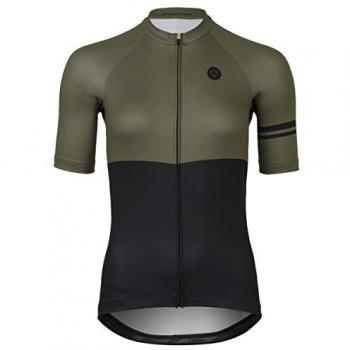 Maillot Agu Mujer Manga Corta Duo Verde Oscuro